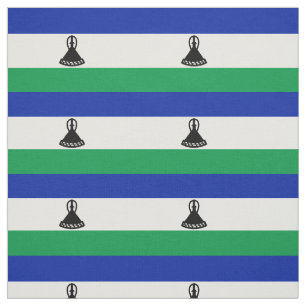 Lesotho Flag Fabric