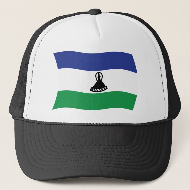 Lesotho Flag Hat (Front)