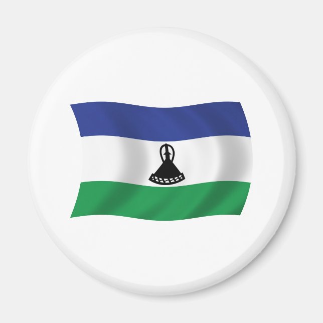 Lesotho Flag Magnet (Front)