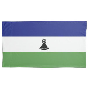 Lesotho flag pillowcase