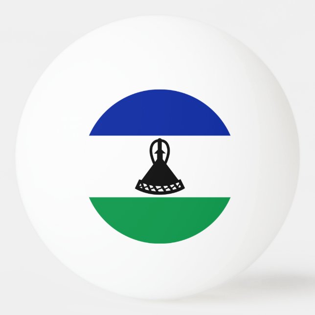Lesotho Flag Ping Pong Ball (Front)