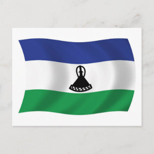 Lesotho Flag Postcard