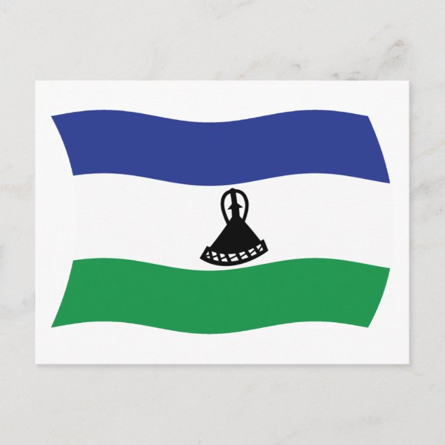 Lesotho Flag Postcard (Front)