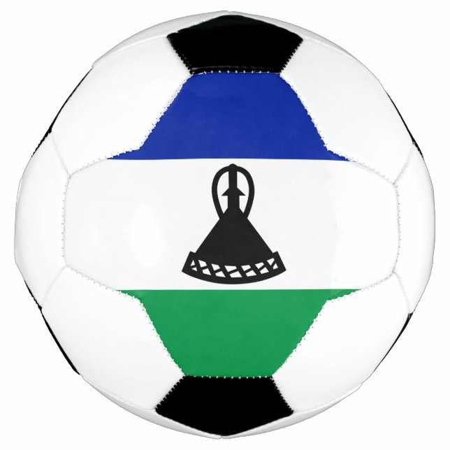 Lesotho Flag Soccer Ball (Front)