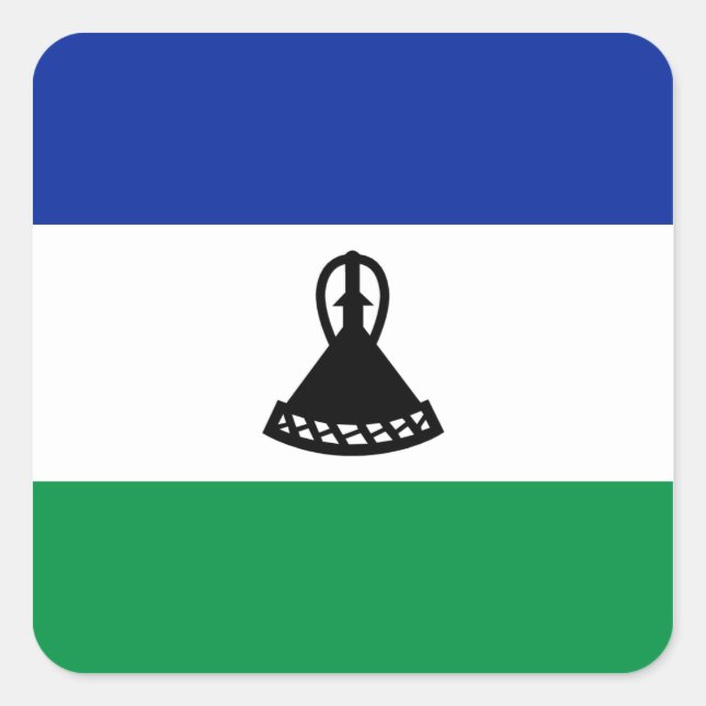 Lesotho Flag Sticker (Front)
