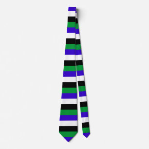 Lesotho flag stripes country symbol lines tie