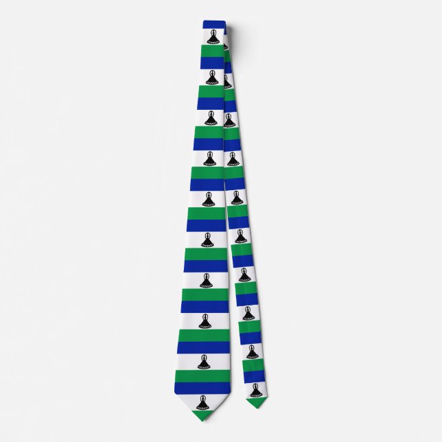 Lesotho Flag Tie (Front)