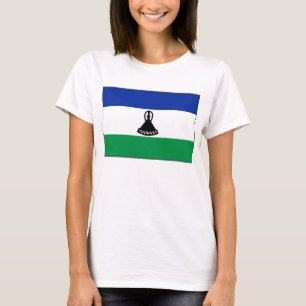 Lesotho Flag x Map T-Shirt