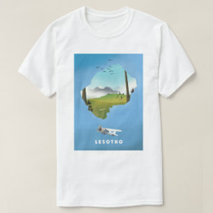 Lesotho South Africa Ski poster T-Shirt