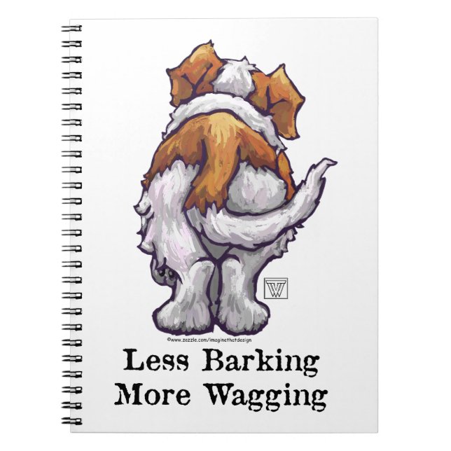 Less Barking, More Wagging Notebook (Front)