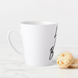 Less, but BetterElegant Simplicity Quote Latte Mug