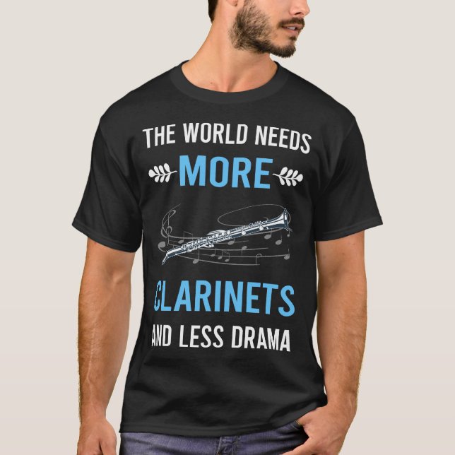 Less Drama Clarinet T-Shirt (Front)