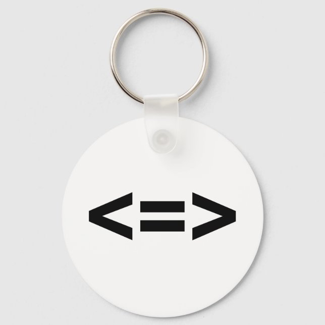 Less is More Key Ring (Front)