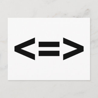 Less is More Postcard