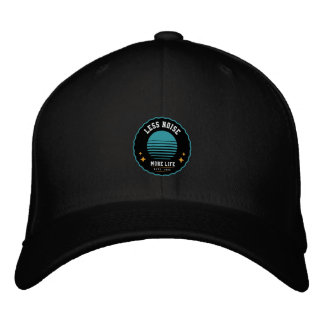 Less Noise, More Life – Retro Hat Design
