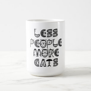 Less People  More Cats  Coffee Mug