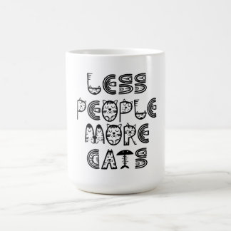 Less People More Cats Coffee Mug