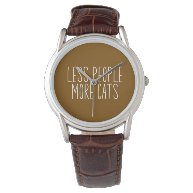 Less People More Cats Watch (Front)