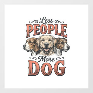 Less People More Dog Vintage Dog Lover Design_1