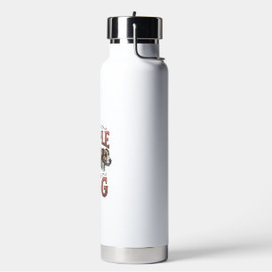 Less People More Dog Vintage Dog Lover Design_1 Water Bottle