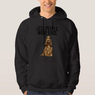 Less People More Dogs English Cocker Spaniel  Intr Hoodie