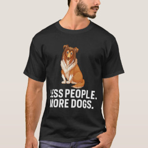 Less People More Dogs Introvert T-Shirt