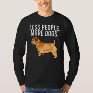 Less People More Dogs Norfolk Terrier Introvert T-Shirt