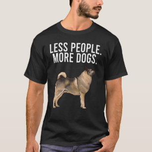 Less People More Dogs Norwegian Elkhound Introvert T-Shirt