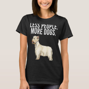 Less People More Dogs West Highland White Terrier T-Shirt