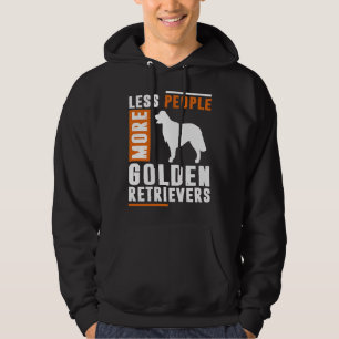Less People More Golden Retrievers Hoodie