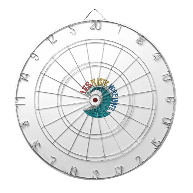 Less Plastic More Life Dartboard (Front)