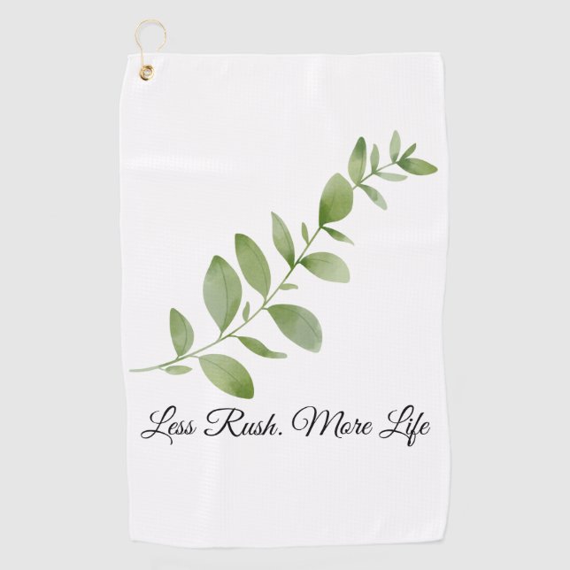 Less Rush More Life Beach Towel (Front)