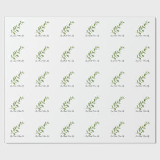 Less Rush More Life Botanical Gift Wrap