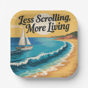 Less Scrolling, More Living Paper Plate
