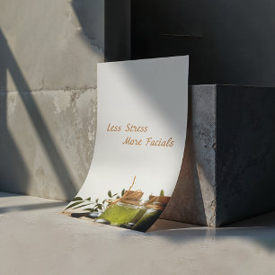 less stress means more facials, spa poster