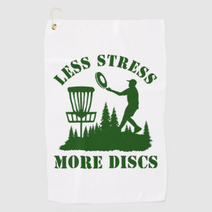 Less Stress More Discs Vintage Disc Golf Towel