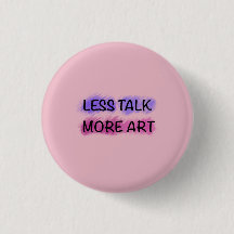 Less Talk More Art Cute Kids Typography T-Shirt