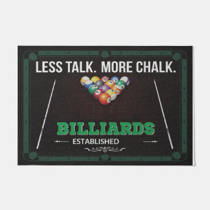 Less Talk More Chalk, Billiards Room Doormat