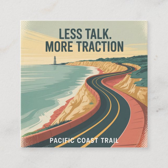 Less Talk. More Traction Calling Card (Front)