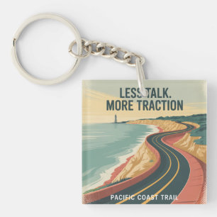 Less Talk. More Traction Key Ring
