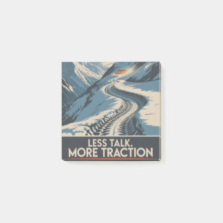 Less Talk. More Traction Post-it Notes