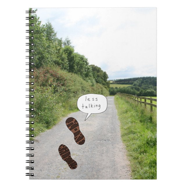 Less Talking More Walking Blarney Road notebook (Front)
