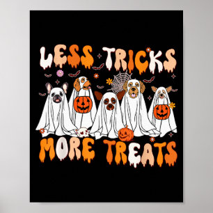 Less Tricks More Treats Soky Ghost Dogs Vet Tech  Poster