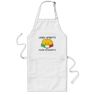 Less Upsetti More Spaghetti  Long Apron