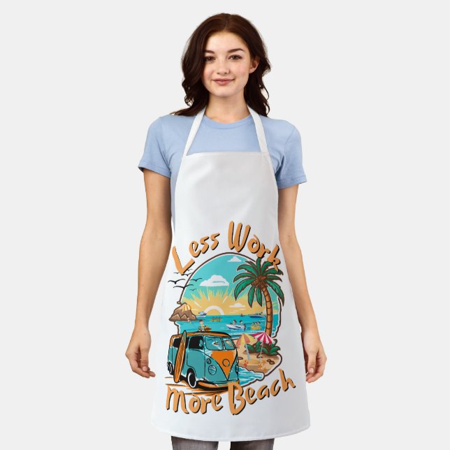 Less Work More Beach Apron (Worn)