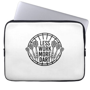 Less Work More Dart Laptop Sleeve