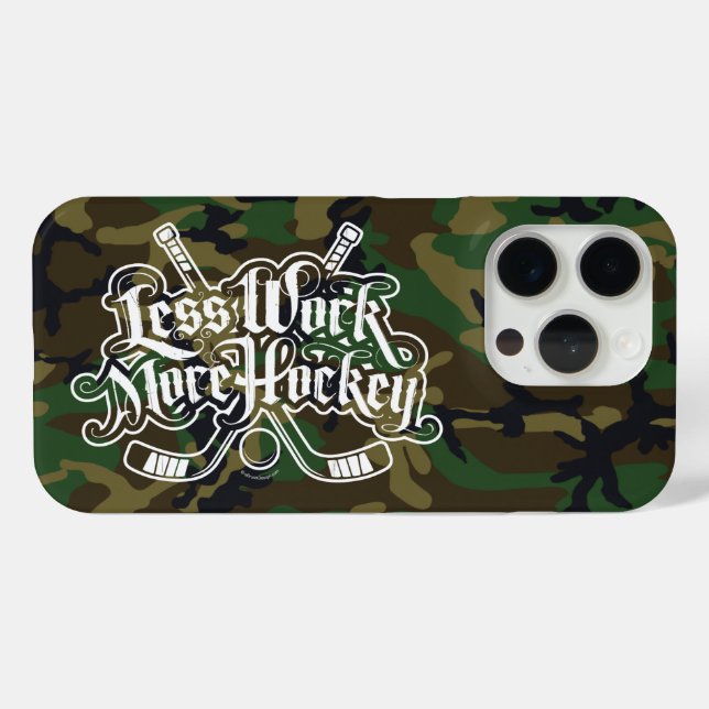 Less Work More Hockey Case-Mate iPhone Case (Back (Horizontal))