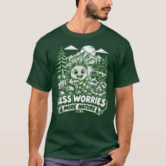 Less Worries More Nature Outdoor Adventure T-Shirt