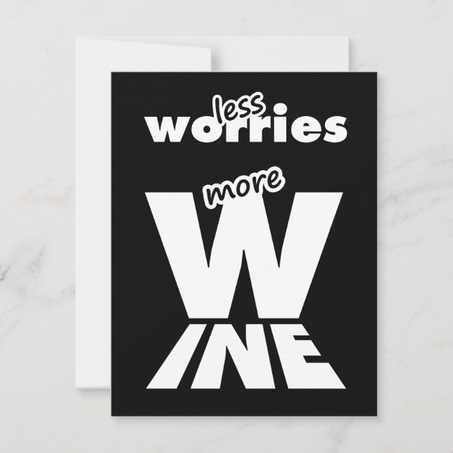 Less Worries More Wine (Front)