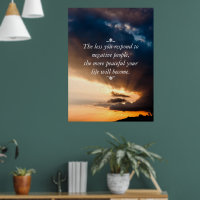Less you respond to negative people sunset photo